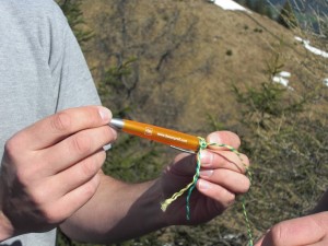 Feierliche Hinterlegung auf der Voldöpper Spitze