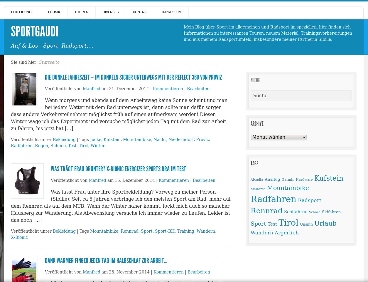 Sportgaudi von blogger.com auf eigenen Server übersiedelt