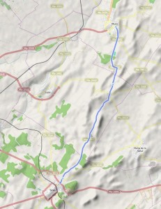 Mallorca, von Sineu nach Muro – frischer Straßenbelag