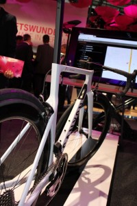 Connected Bike am Telekom Stand