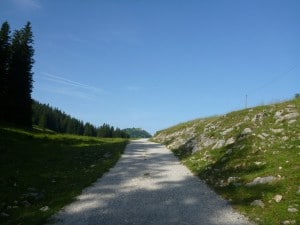 kurz vor der Riesenhütte - Blick auf Hochries