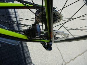 Supersix Evo Disc - Hinterachse ohen Steckachse