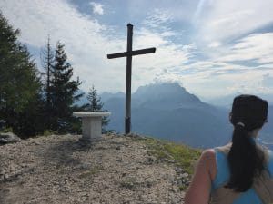 Pendlingkreuz mit Aussicht auf's Kaisergebirge