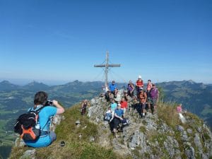 Gipfelfoto am Heuberg