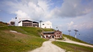 Free Wifi in der Gondel von Olang